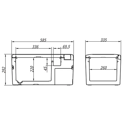 Компрессорный автохолодильник Alpicool K18 (20 литров) - фото 7