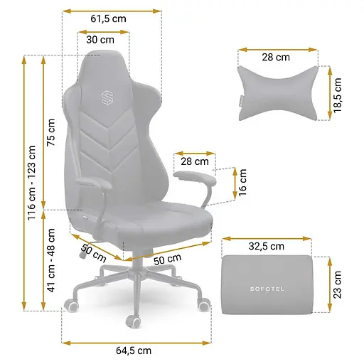 Офисное кресло Sofotel Werona 2580 Black - фото 10