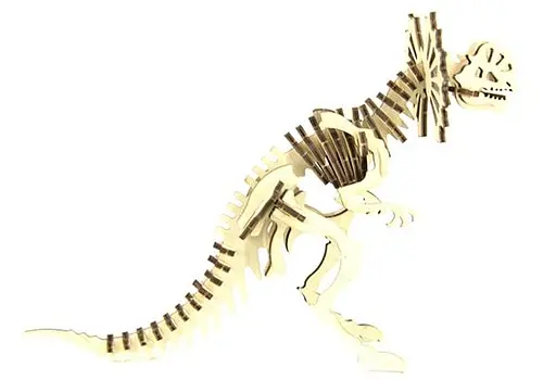 Дерев'яний конструктор Дилофозавр 41 деталь - фото 5