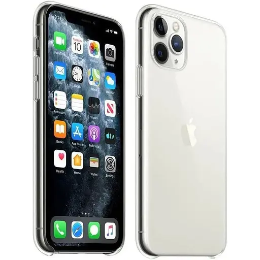 Оригинальный противоударный чехол Apple Clear Case Hardshell для iPhone 11 Pro Max Прозрачный MX0H2ZM/A - фото 4