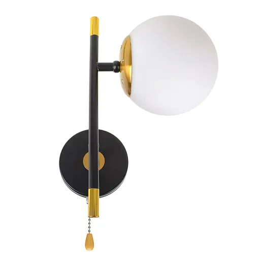 Стильное Бра Brille на 1 лампочку BR-01 474W/1 E27 AB/BK - фото 8