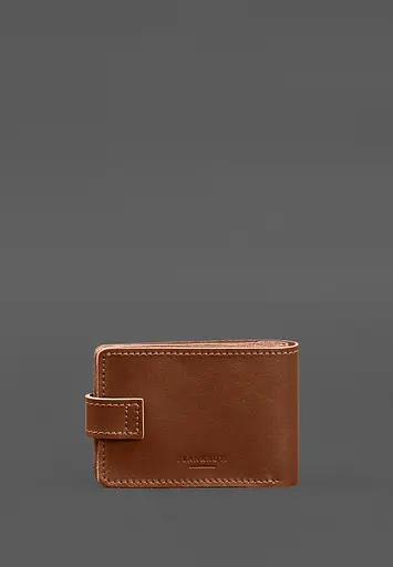 Кожаная обложка-портмоне на удостоверение ГСЧС светло-коричневая - фото 6