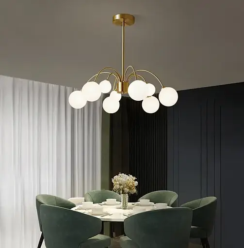 Светодиодная люстра Венера 5041 (Золотая) на 9 плафонов - фото 2