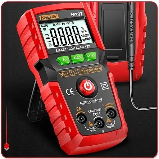 Мультиметр ANENG m107 измерения VARCT (напряжение сила тока сопротивления емкости) - фото 7