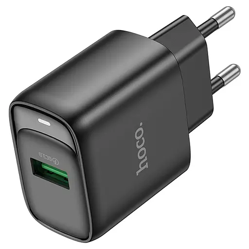 МЗП Hoco C140A Smart QC3.0 (1USB/3A) Black - фото 2