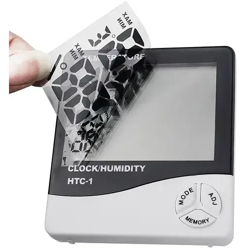 Комнатный термометр Ketotek НТС-1 электронный гигрометр с часами - фото 2