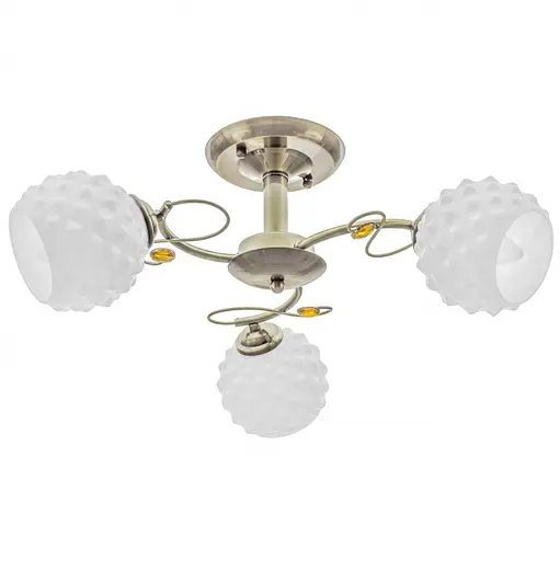 Люстра стельова Brille в спальню E27 60W BZ (LK-576C/3)