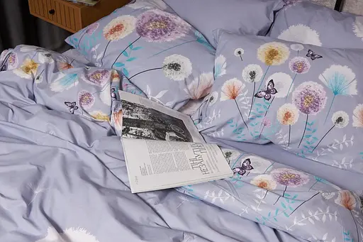 Комплект постельного белья Moon&Star Бязь Gold Люкс Dandelion Dreams King Size 220x240 наволочки 4х70х70 - фото 2