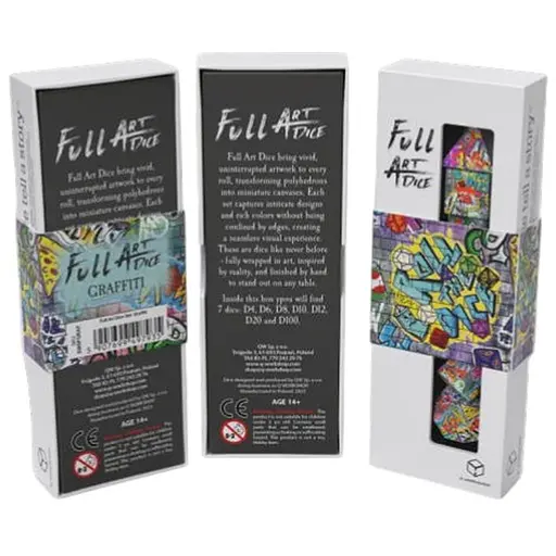 Набір кубиків Full Art Dice Set: Graffiti , 7 шт. (SWSPGRAF) - фото 1