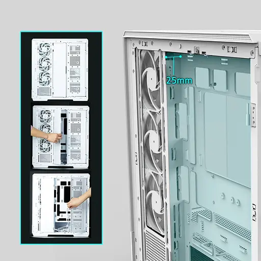 Корпус Zalman P50 DS белый (P50DSWHITE) без блока питания - фото 7