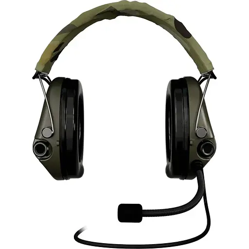 Активные наушники Sordin Supreme MIL CC с верхним держателем зеленые - фото 5