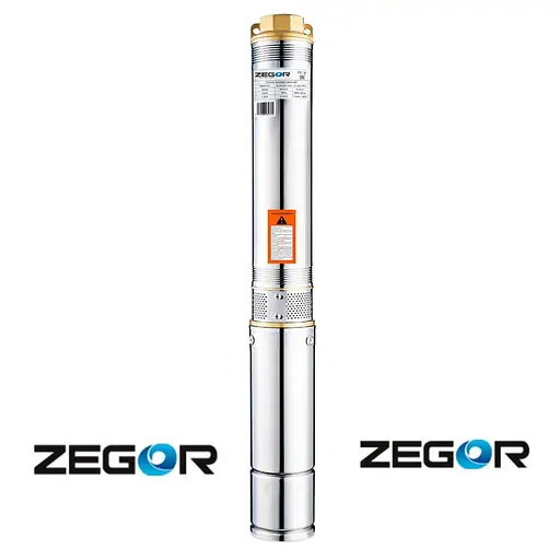 Насос глибинний відцентровий Zegor 4SDM410-0,75 кабель 8 м + ремкомплект 30412 - фото 2