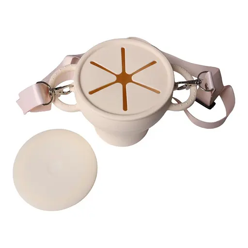 Безопасная пищевая силиконовая складная чашка oldbro 450 мл milk - фото 2