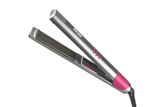 Випрямляч DSP Hair Style з кератиновим покриттям цифрове регулювання 5 режимів Сріблястий - фото 2
