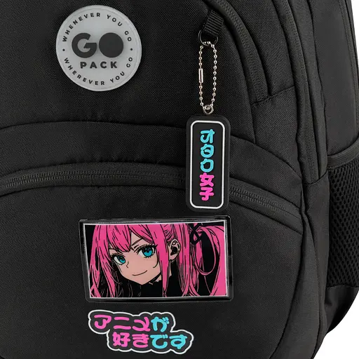 Рюкзак GoPack Education 175M-2 Anime girl Чорний (GO26-175M-2) - фото 15