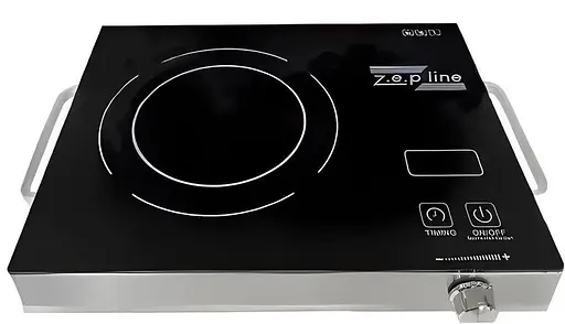 Плита одноконфорочная инфракрасная Zepline ZP-061 портативная плита 2200 Вт Стеклокерамика Черный - фото 1