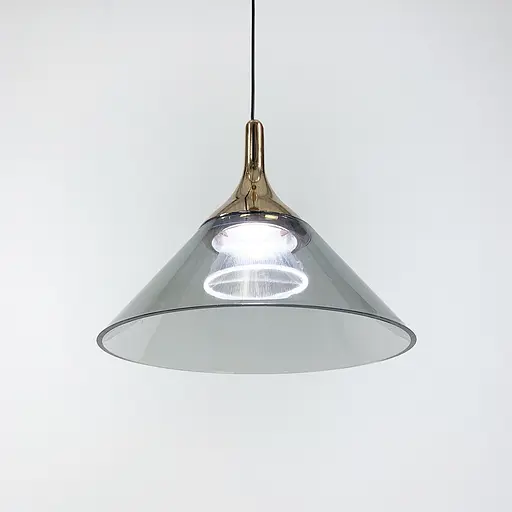 Современный подвес в золотистом корпусе с конусным плафоном | Line F | Арт. MJ55/1 GD - фото 2