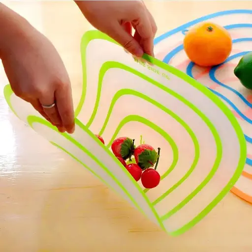 Набір кольорових гнучких кухонних обробних дощок 30х40 см (4 шт. у наборі), Kitchen Master 85725 - фото 5