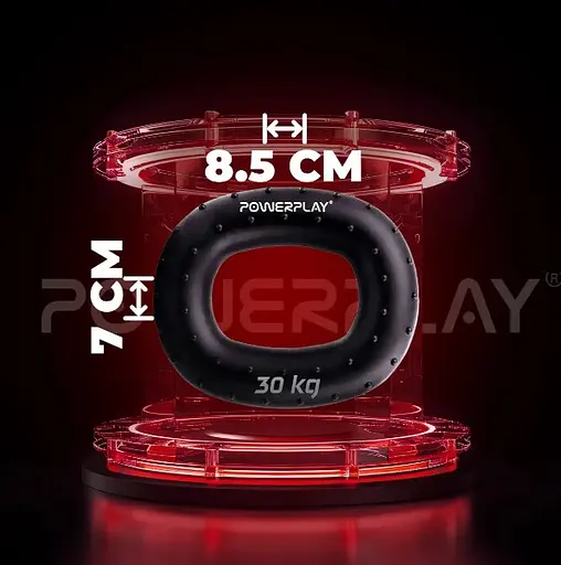 Еспандер кістьовий PowerPlay силіконовий PP-4337 Hand Grip Hard 30 кг Чорний (PP_4337_Black_30kg) - фото 4