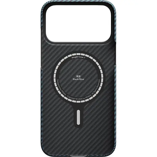 Чехол Pitaka Ultra-Slim Case для Apple iPhone 17 Pro Max Twill Black/Blue (KI1706BPM) [155098] - фото 2