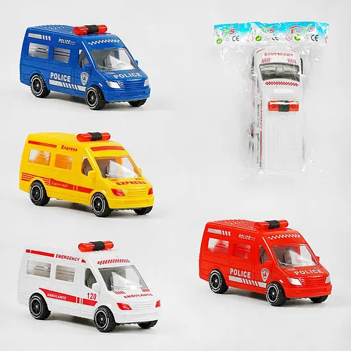 Машина А 01-04 "Спецтехника", инерция, в пакете (6985371110067) МИКС - фото 1