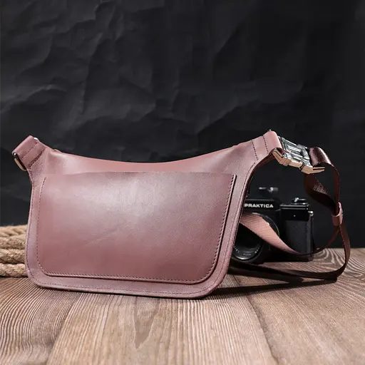 Бананка для женщин Grande Pelle из натуральной кожи 25х15х4.5 см sum0027024 - фото 10