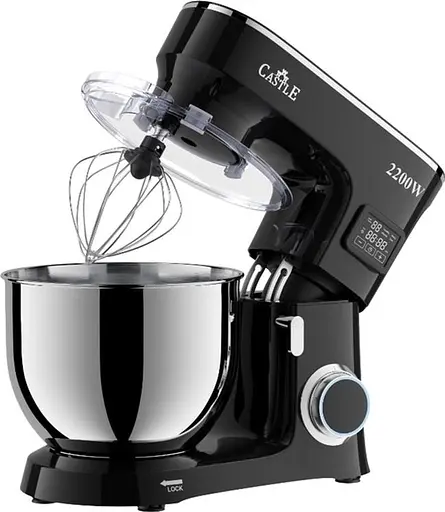 Кухонна машина Castle міксер CM-03B тістоміс планетарний 2200Вт чорний - фото 4