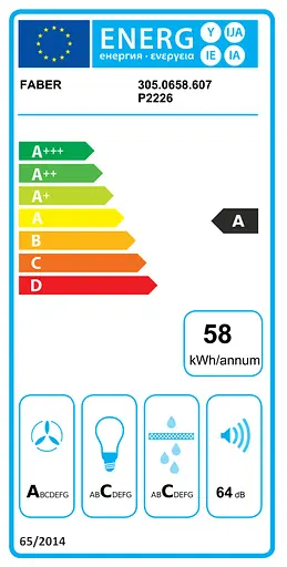 Витяжка Faber вбудована 70 см 1202 м.куб/рік Inka Lux Premium X A70 Kl нержавіюча сталь - фото 3