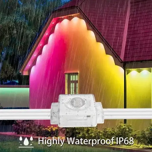Розумний Smart rgbic світильник для фасадів будинків, довжина 30метрів, 72 led лампи - фото 4