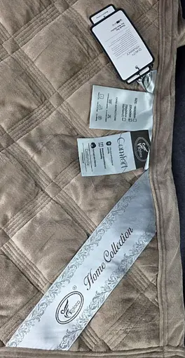 Покривало-стьогане Котон-Велюр Шанель 220x240 см - м'яке двостороннє покривало без вибору кольору - фото 4