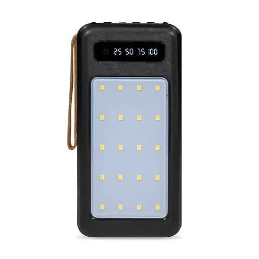 Повербанк 20000mAh Power Bank Kraft KPB-1120L Black LED-ліхтар (43-00081)