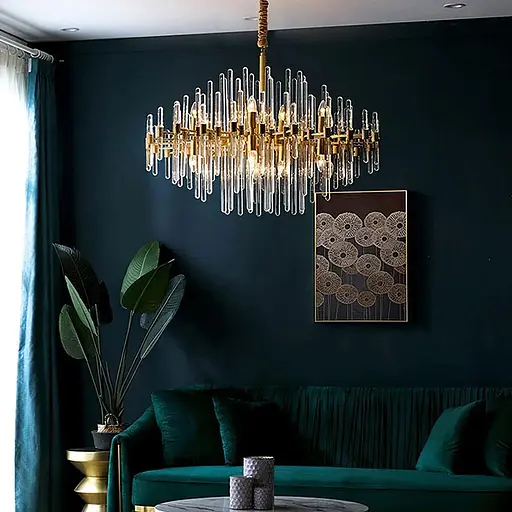 Люстра-репліка Alinar Crystal на 20 ламп (діаметр 100 см) | Арт. MJ139/20 GD | Line F - фото 9