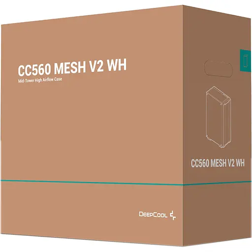 Корпус DeepCool CC560 Mesh V2 White (R-CC560-WHAMA4-G-2) [146719] - фото 12