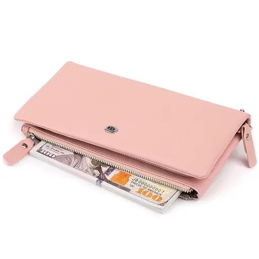 Женский кожаный кошелек-клатч ST Leather 20.8х10х2 см acs0015265 - фото 4