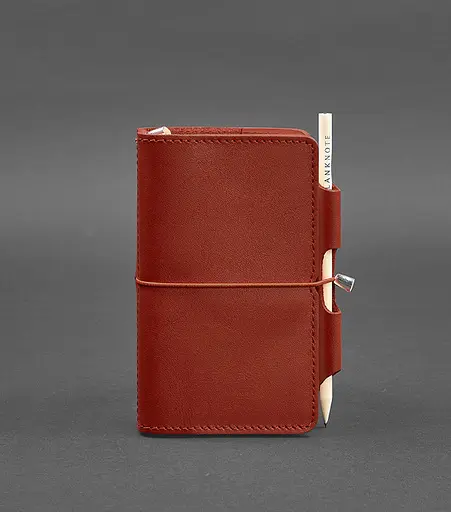 Жіночий шкіряний блокнот (Софт-бук) 3.0 кораловий - фото 1