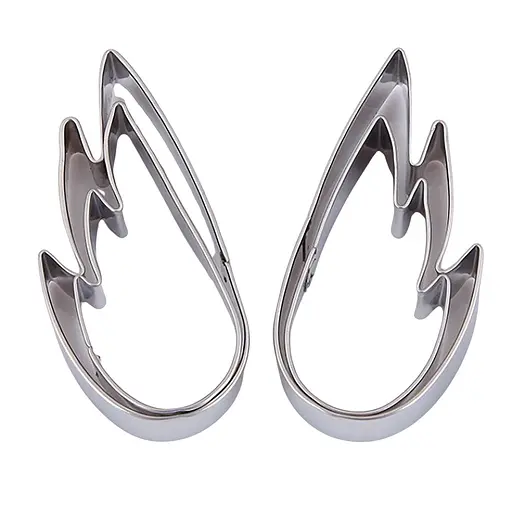 Каттеры кондитерские металлические вырубки для мастики, пряников, теста "Крылья" набор из 4 форм, Kitchen Master 81551 - фото 2