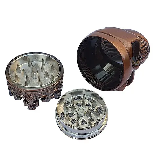 Гриндер для измельчения табака D&K Череп в короне DK-5067-B Bronze (15701) - фото 6