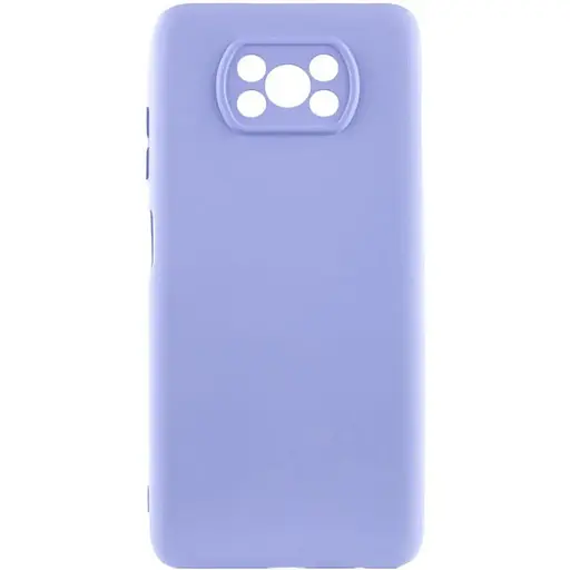 Чохол Silicone Cover Lakshmi Full Camera (AAA) для Xiaomi Poco X3 NFC / Poco X3 Pro Бузковий / Dasheen