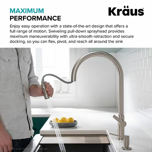 Змішувач для кухні Kraus KPF-2821BB Бронза - фото 8