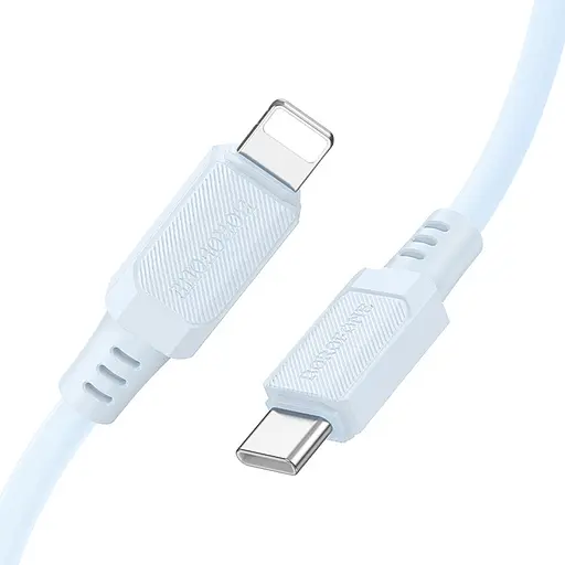 Дата кабель Borofone BX115 Lotto Type-C to Lightning 27W (1m) Blue - фото 4