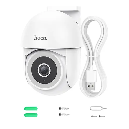 IP-камера відеоспостереження Hoco D2 білий - фото 3