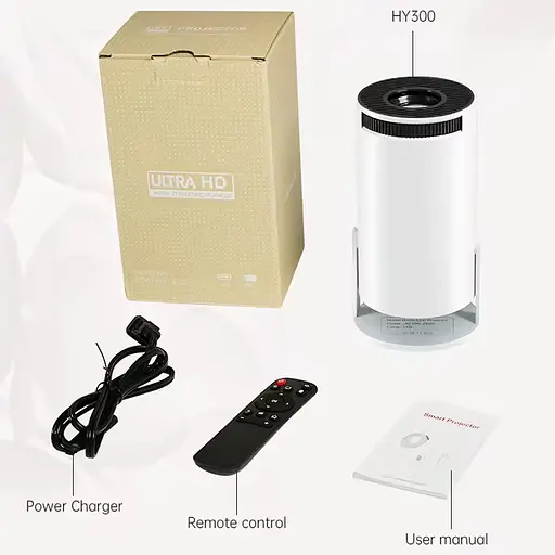 Проектор 4k Android HY300 White - фото 3
