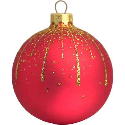 Ялинкова прикраса Санта Шоп Блискуча мішура скло (4820001154566)