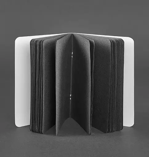 Тетрадь для софт-бука BlankNote Мини без принта черная A6, 40 листов - фото 3