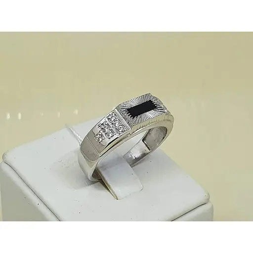 Серебряное мужское кольцо Vegas с фианитами. 60028Р 20,5 - фото 2