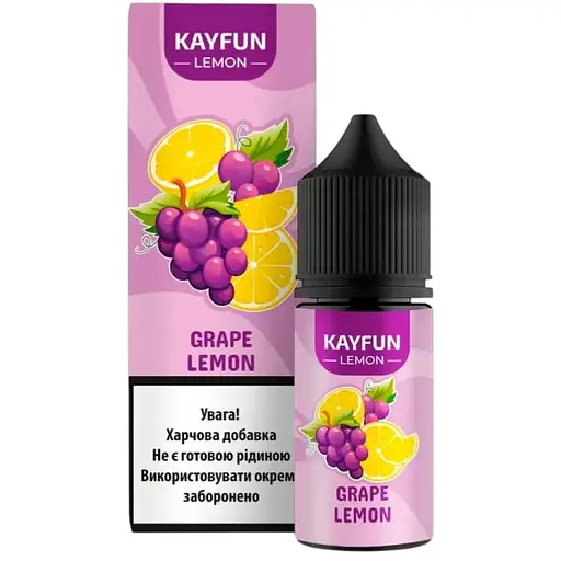 Набір компонентів для самозамісу сольової заправки Flavorlab Kayfun Lemon Grape Lemon Виноград Лимон 30 мл, 0-50 мг (18743) - фото 1
