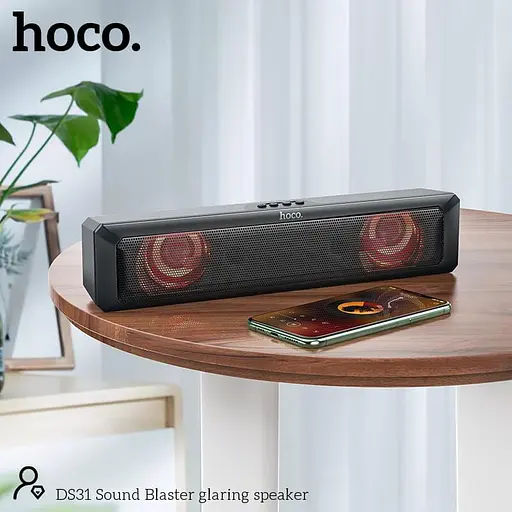 Акустика-колонка Hoco DS31 Sound Blaster gharing speaker RGB бездротова 6 ватів - фото 5