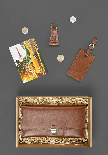 Набор кожаных аксессуаров для путешественника Буэнос-Айрес - фото 3