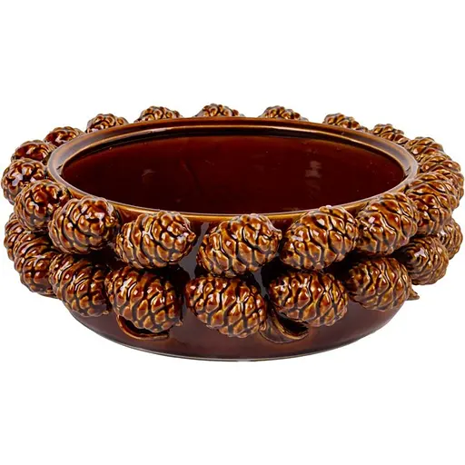 Кашпо Lefard Шишки коричневі 30х30х10 см (626-004)