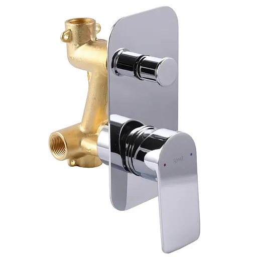 Смеситель для ванны скрытого монтажа Topaz Sardinia TSG 08202-V-H21 Хром - фото 3